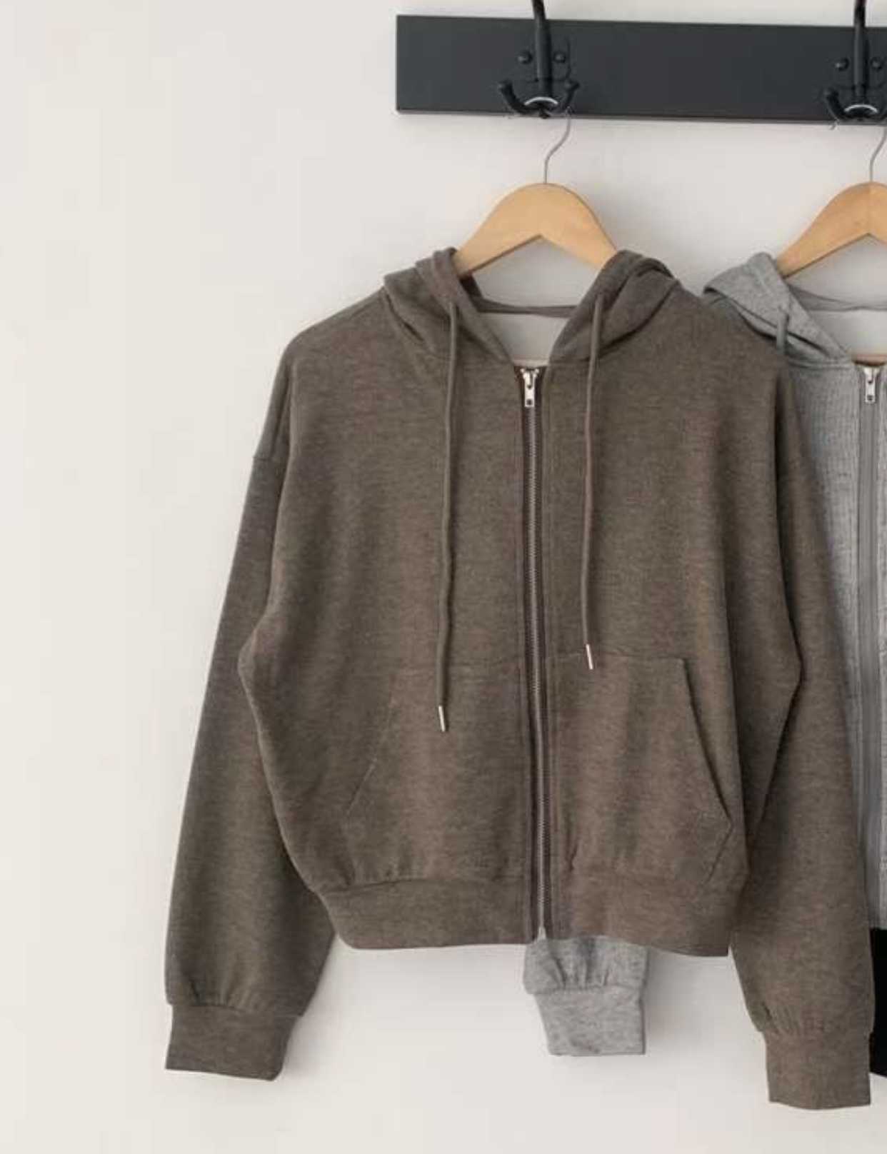 HACKER韓國直郵㊣女裝新款真品推薦25秋冬職業時尚衛衣拉鏈HACKER衛衣