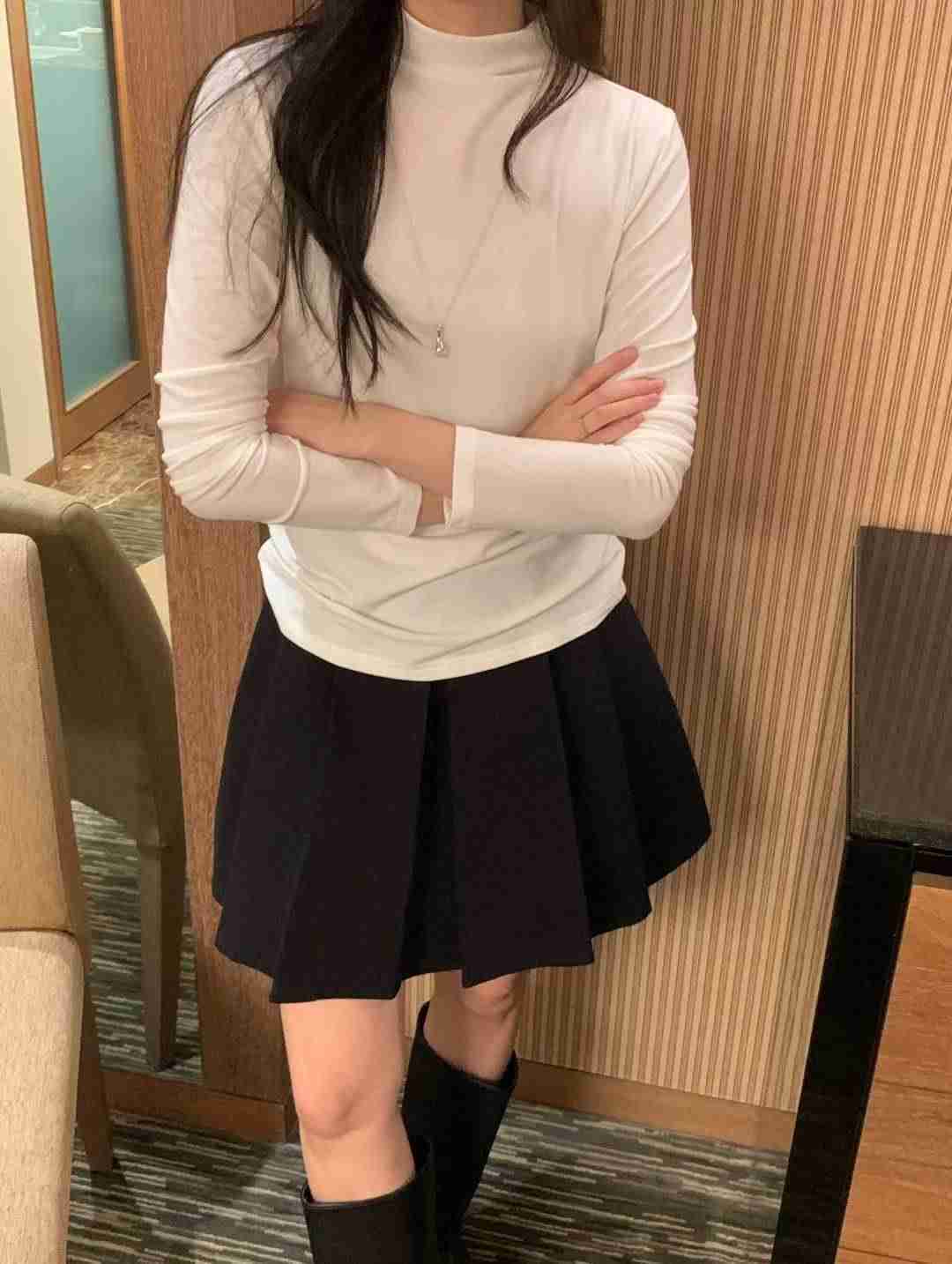 HACKER韓國直郵㊣女裝新品推薦25秋冬熱賣真品人氣休閑長袖T恤HACKER長袖T恤