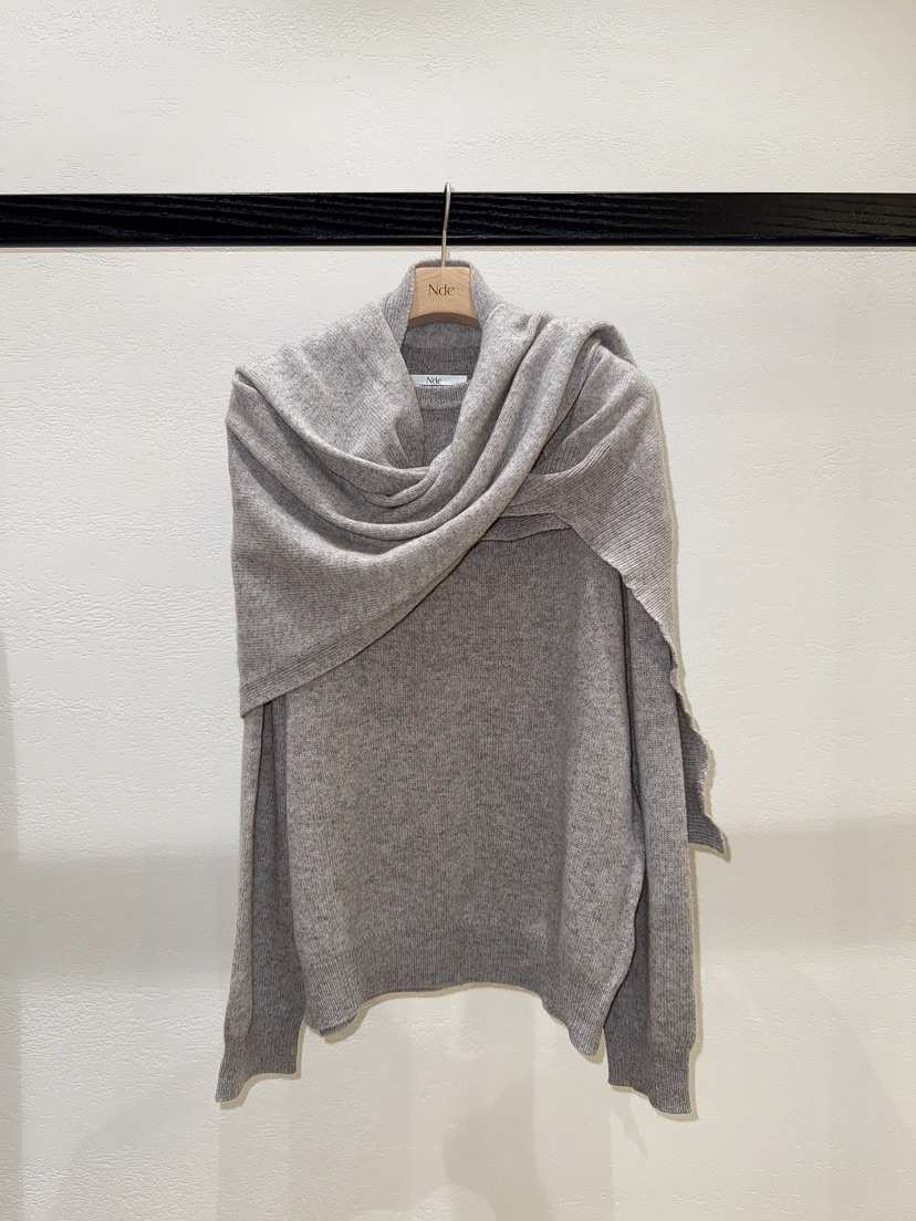 NDE東大門㊣實拍女士新品休閑熱賣職業真品套裝羊毛圍巾套裝NDE套裝