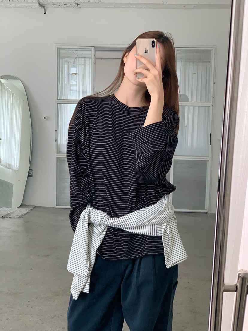 UNBOUND韓國代購㊣女裝新款推薦真品25秋冬熱賣休閑長袖T恤UNBOUND長袖T恤