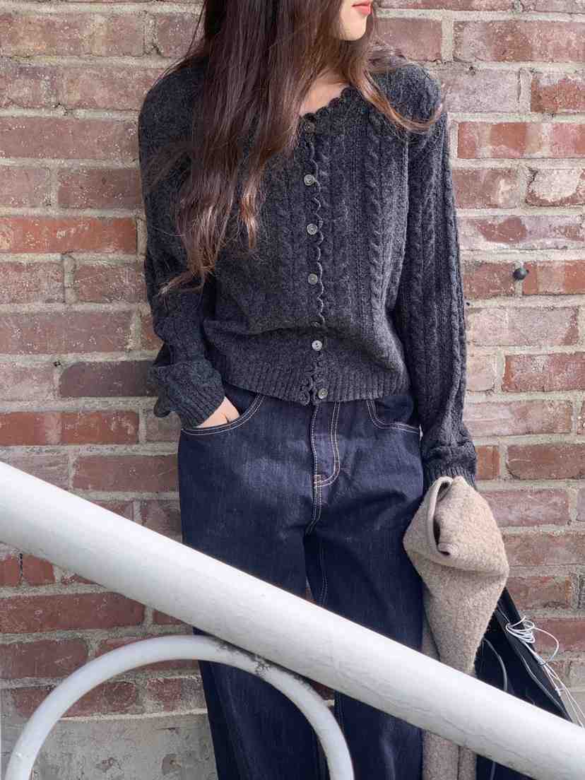 LOGARDEN韓國直郵㊣女士新款推薦25秋冬真品人氣休閑針織衫LO GARDEN針織衫