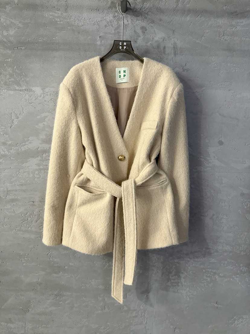 COME OPEN東大門㊣實拍女裝新款真品人氣熱賣25秋冬夾克含腰帶COMP-(COME OPEN)夾克