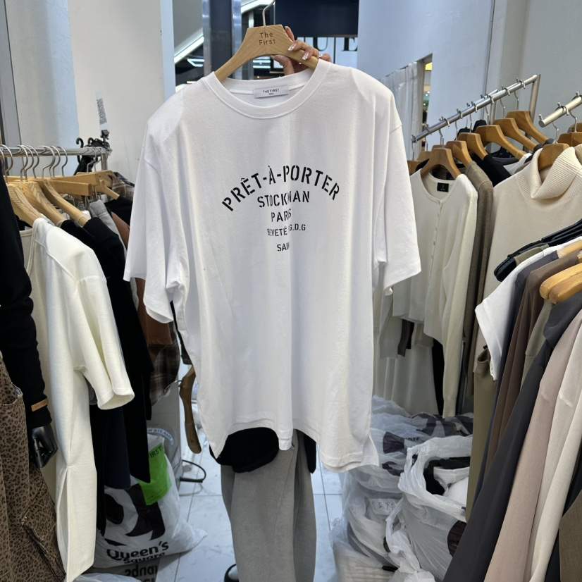 THE FIRST-Q東大門㊣代購女士新款人氣25秋冬真品熱賣T恤THE FIRSTT恤