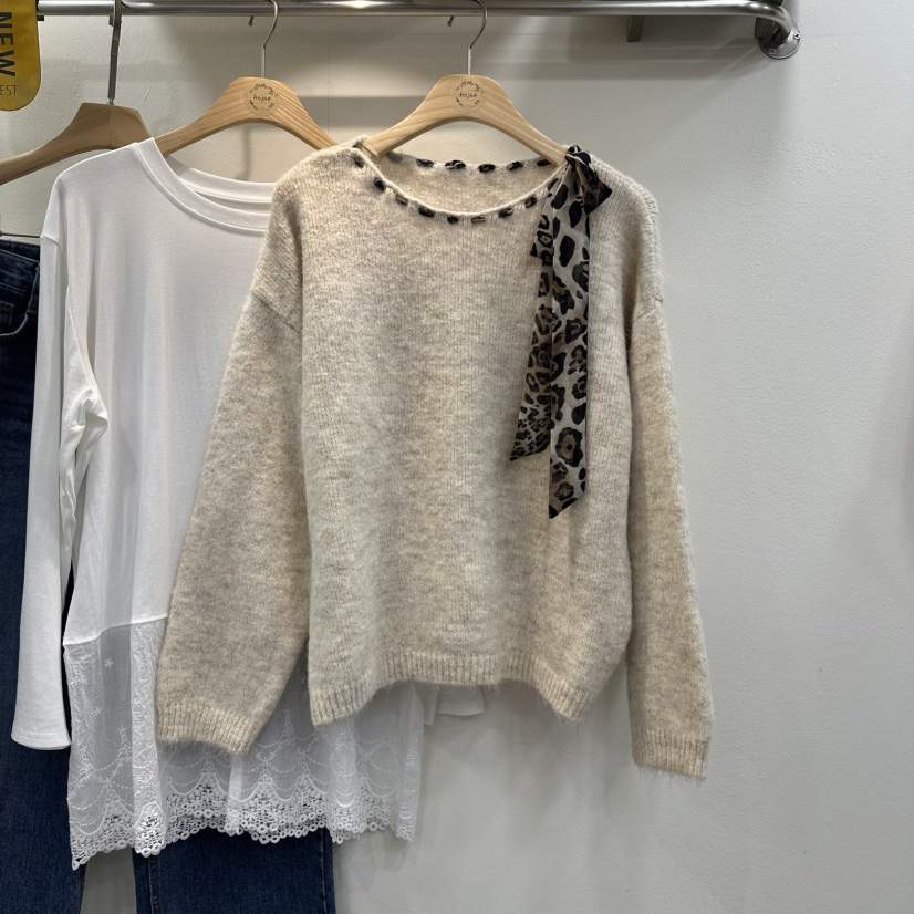 HOJAE韓國代購㊣女士新品真品職業熱賣推薦25秋冬時尚人氣毛衣MID-LEVEL JUMP毛衣