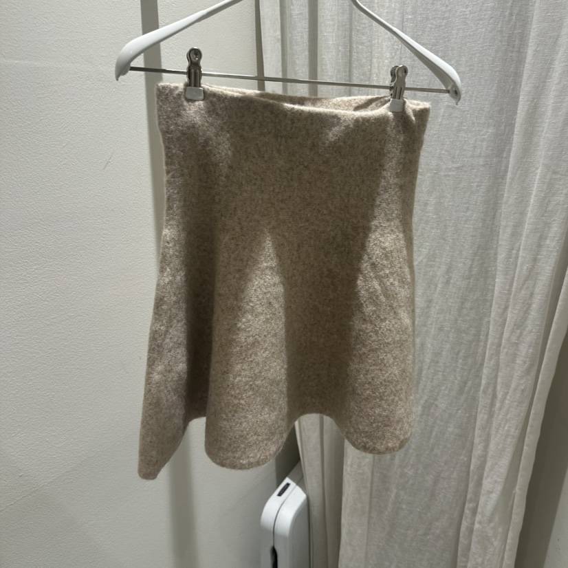 MARAN-P東大門㊣代購女士新品職業人氣真品短裙羊毛混紡喇叭MARAN短裙