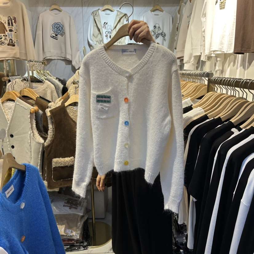 COCO HOLIC東大門㊣直郵女裝新款真品休閑推薦時尚針織衫開衫COCO HOLIC針織衫