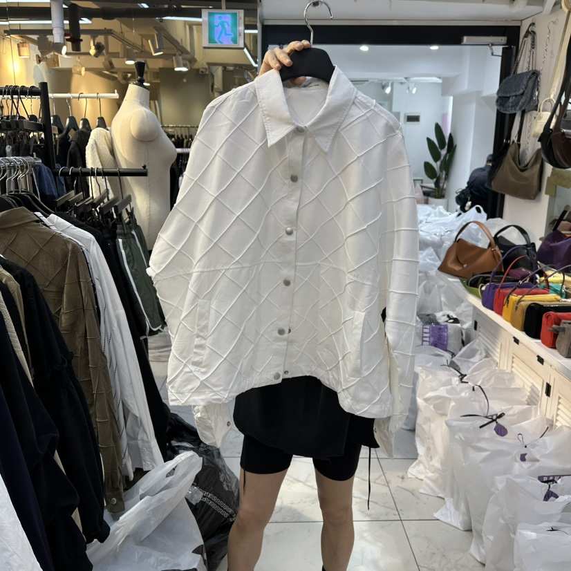 BAKHA韓國代購㊣女裝新款時尚25秋冬職業熱賣休閑襯衫蕾絲衫BAKHA襯衫/蕾絲衫