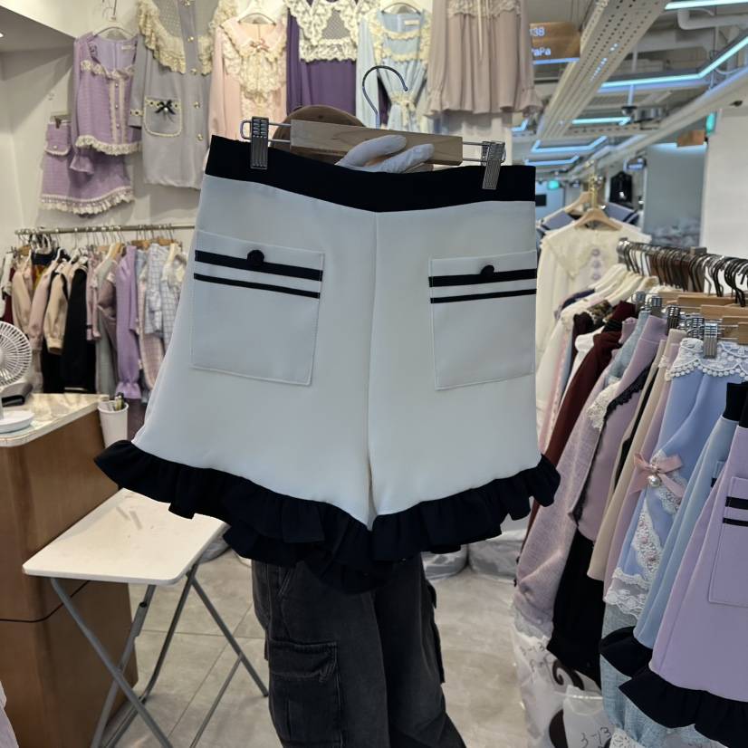 PAPA東大門㊣直郵女裝新品真品人氣職業時尚推薦短褲斜紋布PaPa/HALMADE短褲