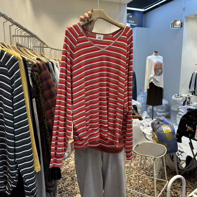 THE LINE-Q東大門㊣直郵女裝新款真品熱賣25秋冬推薦長袖T恤THE LINE-Q長袖T恤