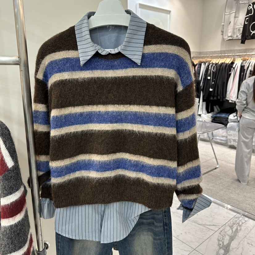 ZIPPER東大門㊣代購女裝新品休閑熱賣推薦25秋冬針織衫不含內搭ZIPPER針織衫