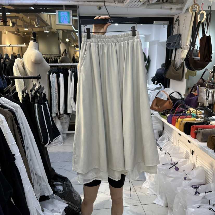 BAKHA東大門㊣直郵女裝新品時尚休閑推薦熱賣人氣25秋冬長裙皮革BAKHA長裙