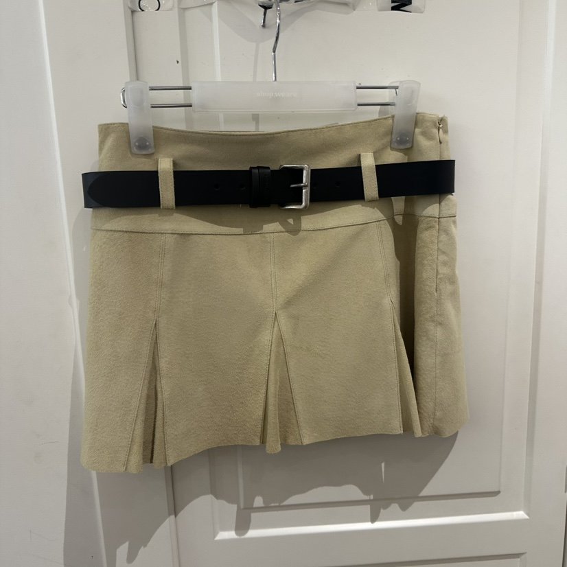 WE ARE/WELOVER韓國代購㊣女裝新款熱賣休閑短裙不含腰帶SHOP_WE ARE短裙