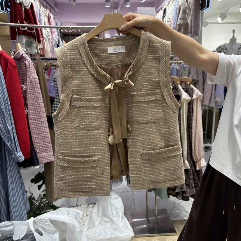 VIRUS東大門㊣代購女士新品休閑真品25秋冬時尚人氣職業馬甲VIRUS馬甲