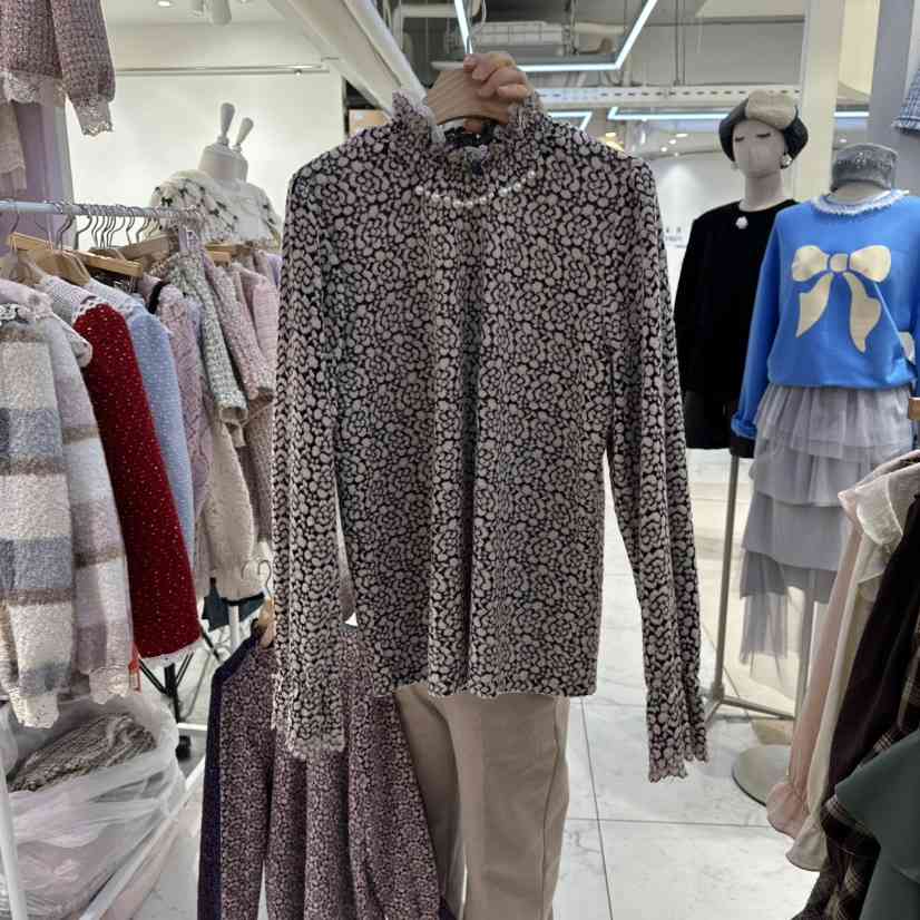 MS韓國代購㊣女士新款職業熱賣25秋冬時尚真品推薦襯衫蕾絲衫MS襯衫/蕾絲衫