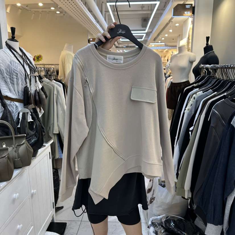 BAKHA東大門㊣實拍女裝新款推薦休閑熱賣人氣25秋冬衛衣拉鏈BAKHA衛衣