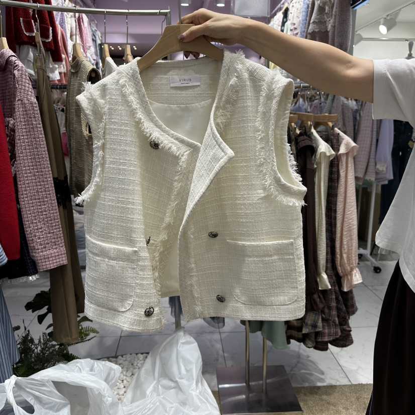 VIRUS韓國直郵㊣女士新品休閑真品時尚推薦職業人氣25秋冬馬甲VIRUS馬甲