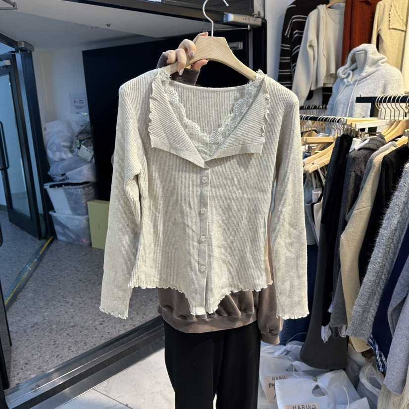 HARU東大門㊣代購女裝新品人氣時尚休閑推薦25秋冬職業針織衫HARU針織衫