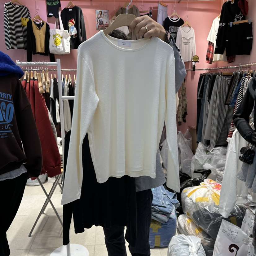 K STORY東大門㊣實拍女裝新款職業熱賣休閑25秋冬真品長袖T恤K STORY長袖T恤