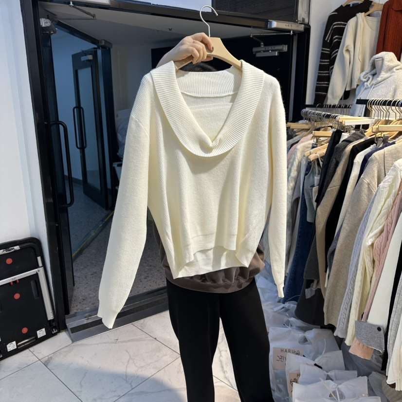 HARU韓國代購㊣女士新品休閑時尚人氣職業真品推薦熱賣針織衫HARU針織衫