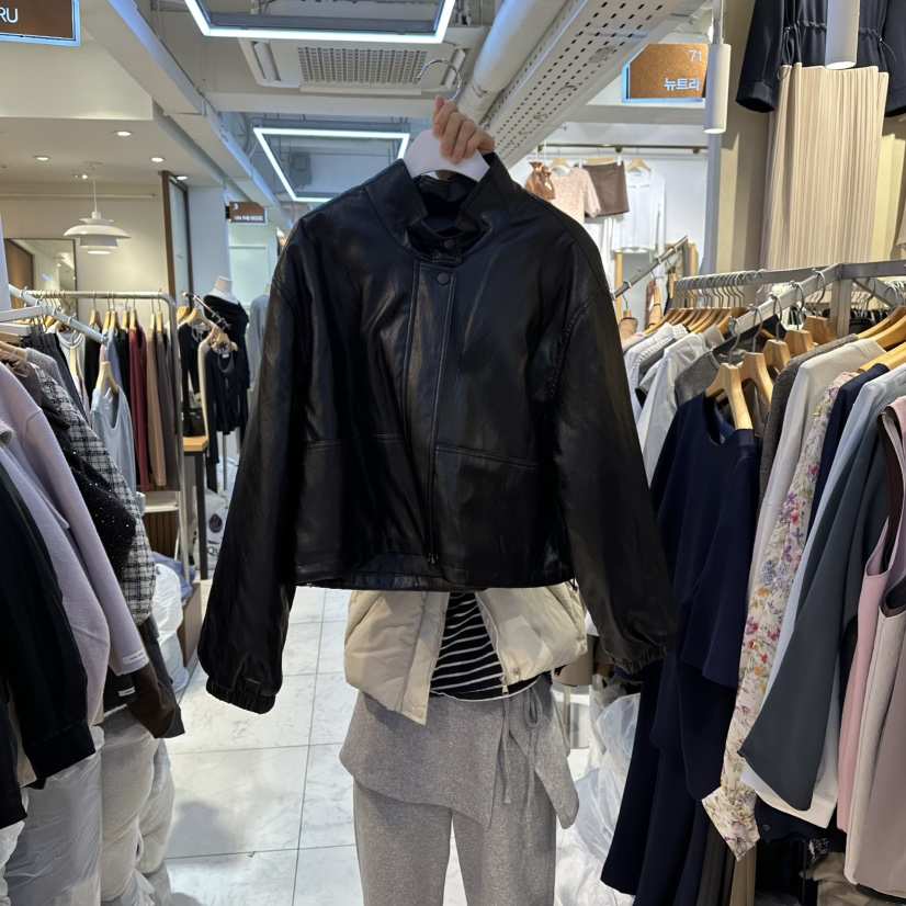 HARU韓國代購㊣女士新品職業時尚休閑25秋冬熱賣真品夾克絎縫HARU夾克