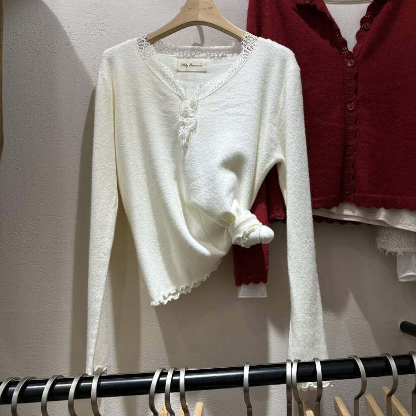 HOLYBANANA韓國直郵㊣女裝新款熱賣休閑真品時尚25秋冬針織衫groovy.H/HOLYBANANA針織衫