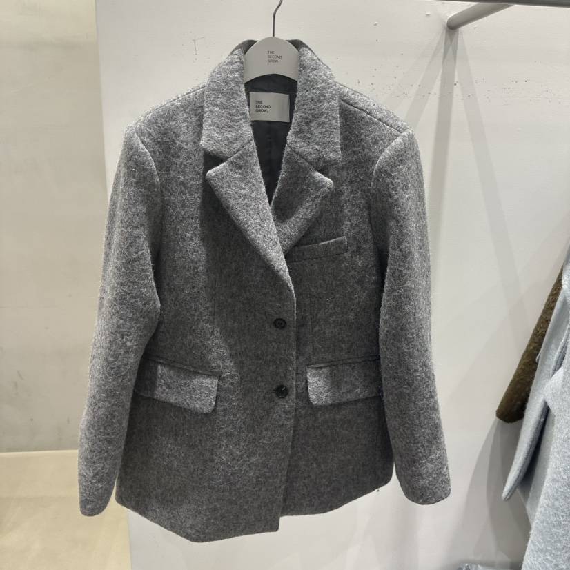 THE SECOND GROW東大門㊣代購女士新品職業真品時尚夾克羊駝THE SECOND GROW夾克