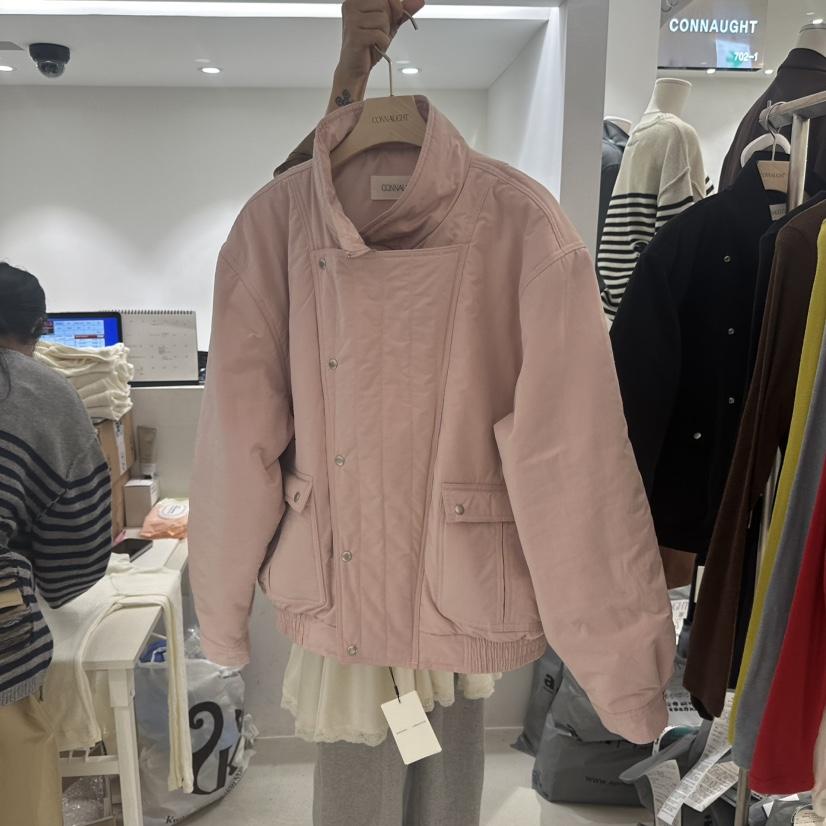 DAILYJUD韓國代購㊣女士新品熱賣休閑25秋冬人氣真品夾克絎縫CONNAUGHT夾克