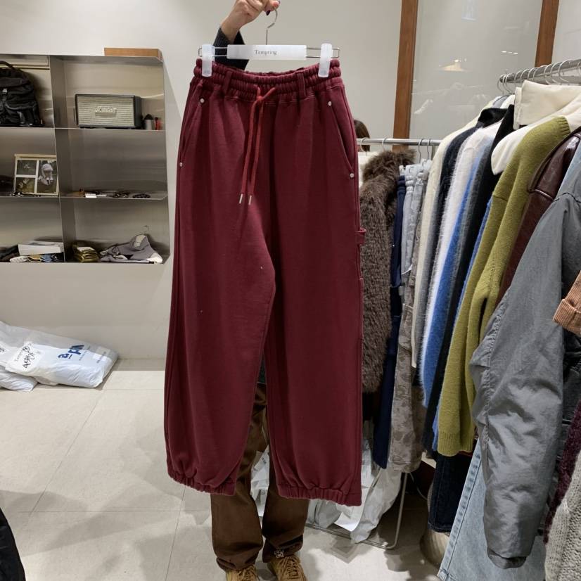 TEMPTING東大門㊣代購女裝新品25秋冬職業人氣熱賣休閑褲加絨TEMPTING休閑褲