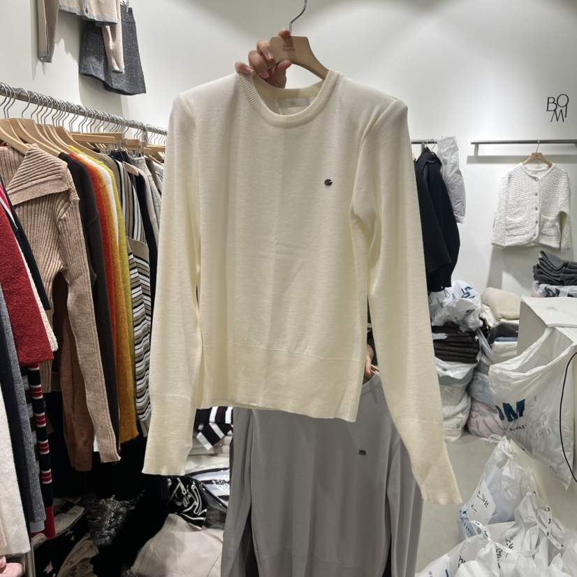 BY BOMI東大門㊣實拍女裝新款熱賣休閑真品時尚針織衫圓領BY BOMI針織衫