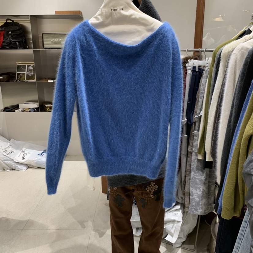 TEMPTING東大門㊣實拍女士新款時尚休閑真品職業針織衫安哥拉TEMPTING針織衫