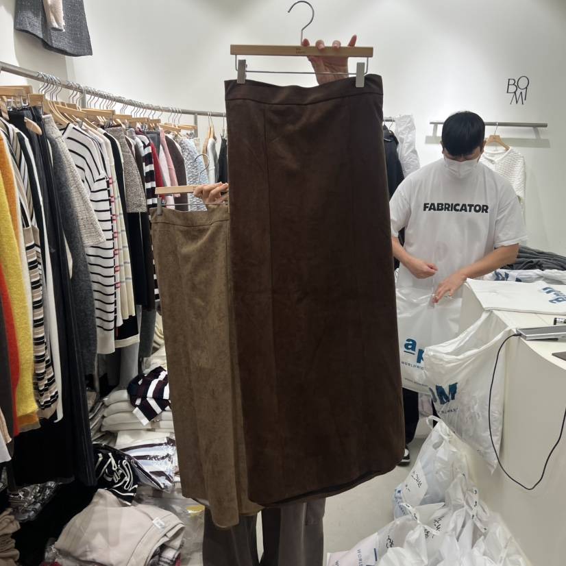 BY BOMI東大門㊣實拍女裝新品真品時尚職業休閑推薦25秋冬長裙BY BOMI長裙