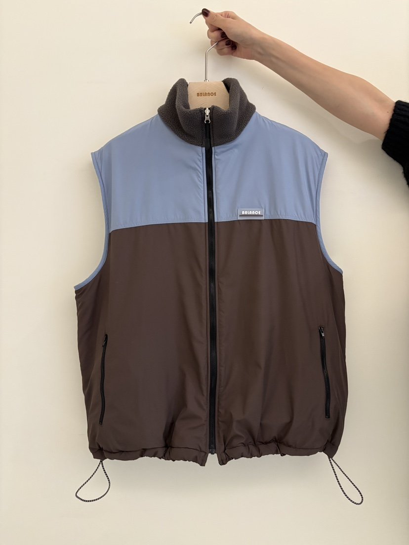 BALANCE韓國代購㊣女裝新款職業時尚熱賣人氣馬甲里外穿雙面BALANCE馬甲