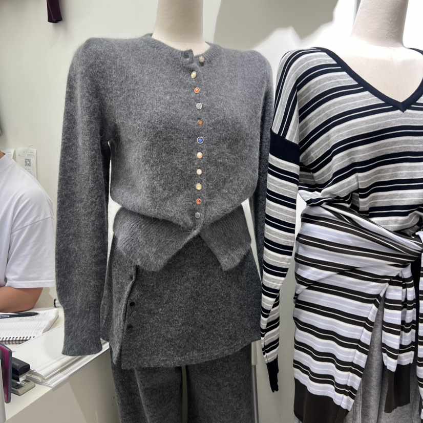 BY BOMI韓國直郵㊣女裝新品熱賣休閑時尚推薦針織衫開衫紐扣BY BOMI針織衫