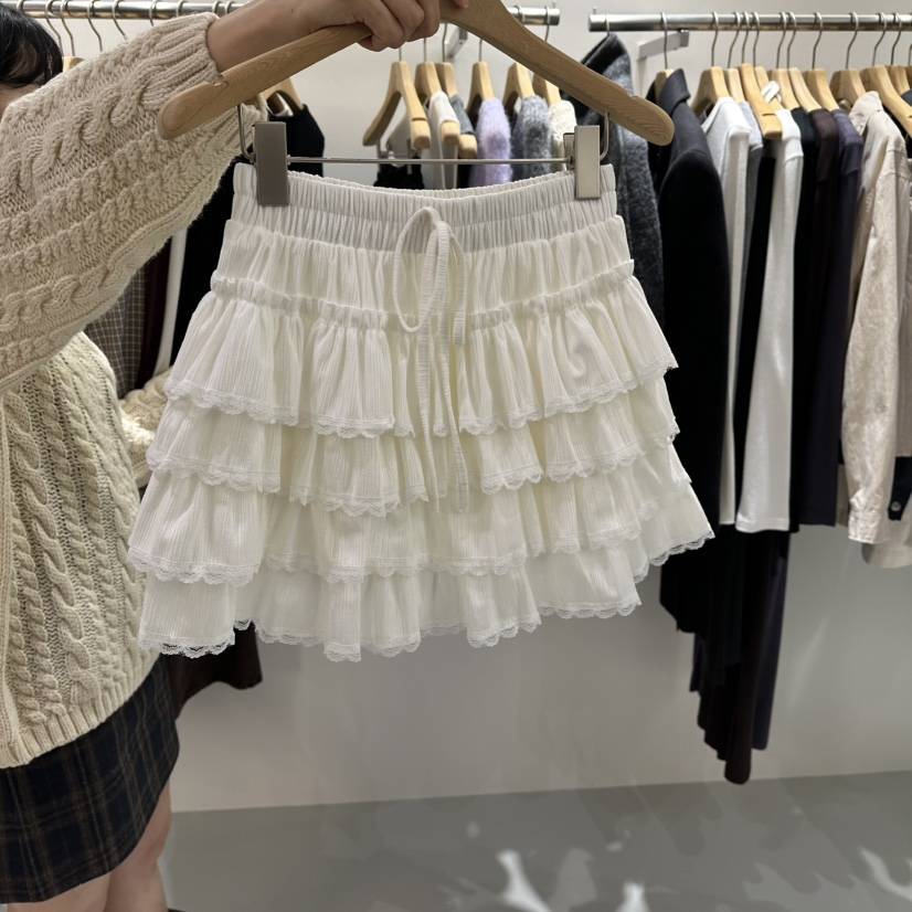 AHOY韓國代購㊣女士新款時尚熱賣人氣推薦休閑25秋冬裙褲天鵝絨AHOY裙褲