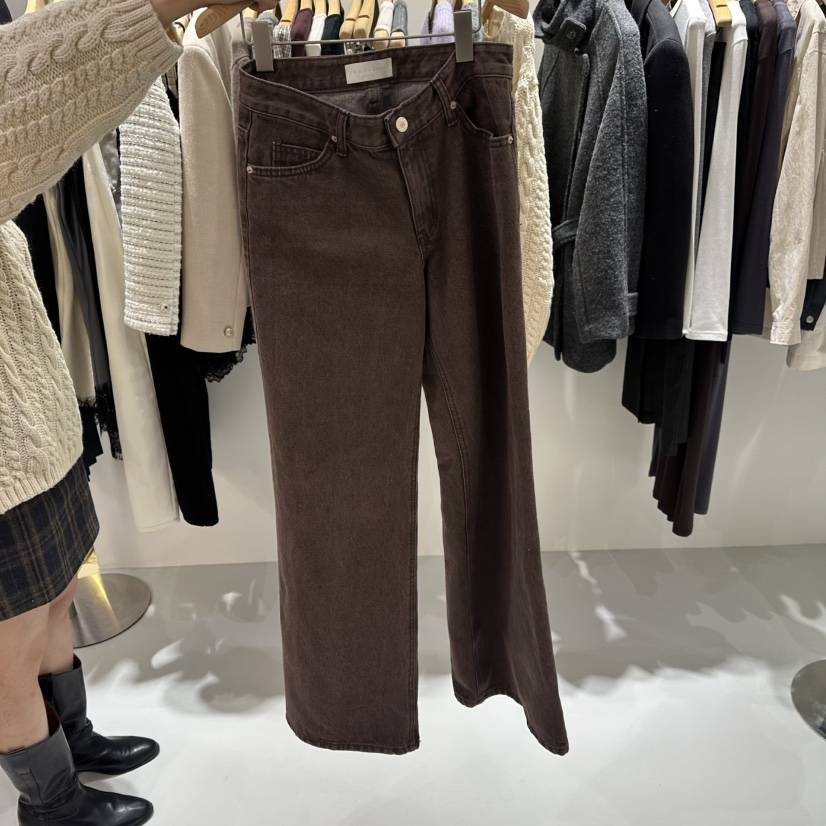 AHOY韓國代購㊣女士新款推薦真品職業時尚25秋冬休閑牛仔褲AHOY牛仔褲