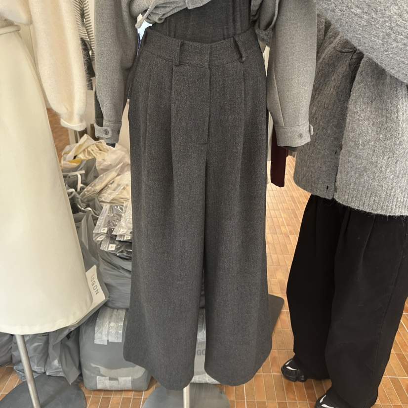 LOGON東大門㊣代購女士新品真品熱賣休閑休閑褲不含腰帶粗花呢LOGON休閑褲