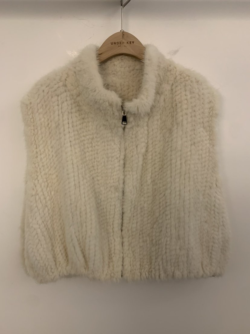 UNDER KEY東大門㊣代購女裝新品時尚25秋冬人氣職業馬甲貂皮UNDER KEY馬甲
