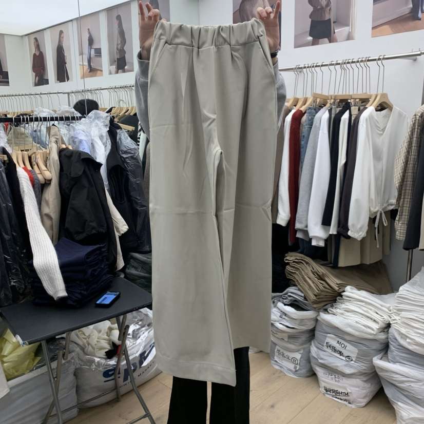 MOI-A東大門㊣實拍女士新品休閑時尚25秋冬職業休閑褲條紋MOI-A休閑褲