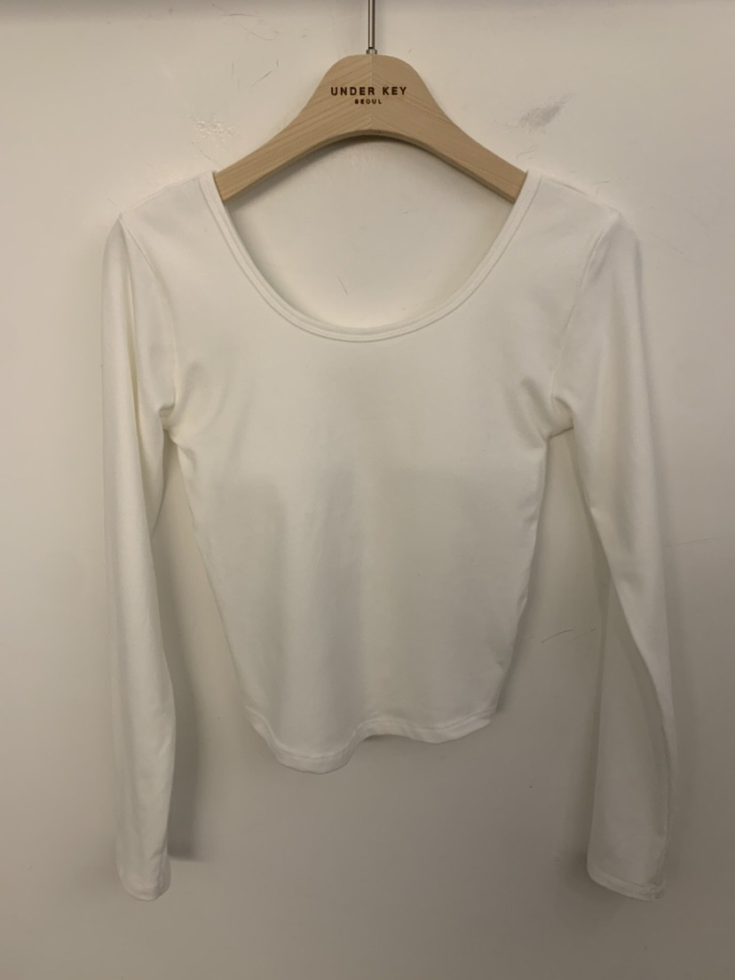 UNDER KEY東大門㊣實拍女裝新品熱賣時尚25秋冬推薦長袖T恤UNDER KEY長袖T恤
