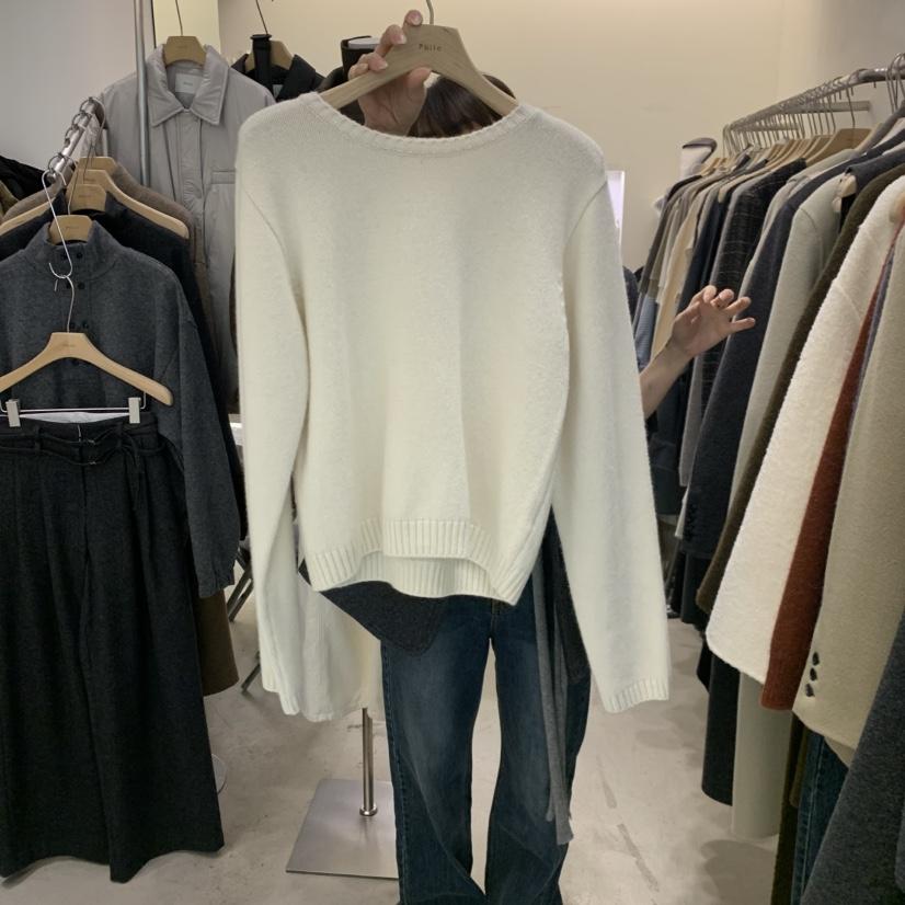 PHILO韓國代購㊣女裝新品25秋冬真品休閑熱賣職業時尚針織衫PHILO針織衫