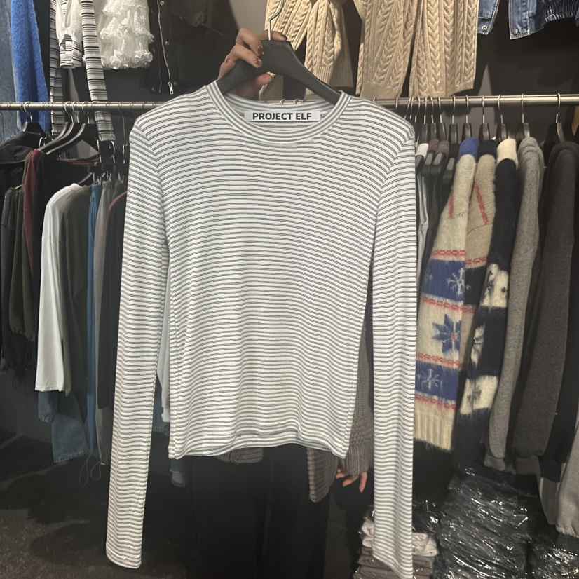 ELF-L韓國代購㊣女士新品人氣職業休閑推薦25秋冬熱賣長袖T恤PROJECT ELF/ELF-L長袖T恤