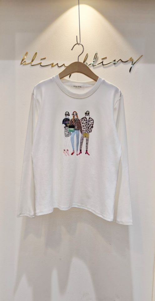 RICO東大門㊣實拍女士新款推薦人氣真品熱賣休閑職業長袖T恤bling bling/RICO長袖T恤