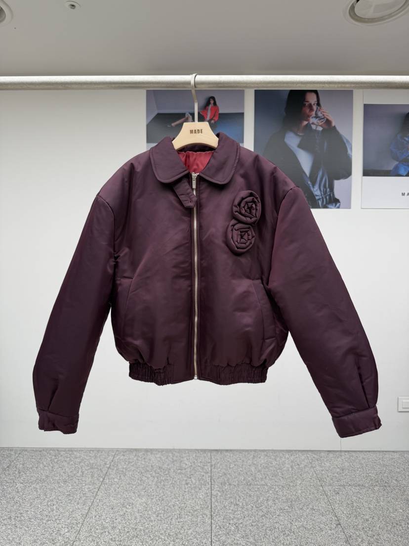 MADE-P東大門㊣直郵女裝新款休閑時尚推薦真品職業短款棉服MADE-P短款棉服