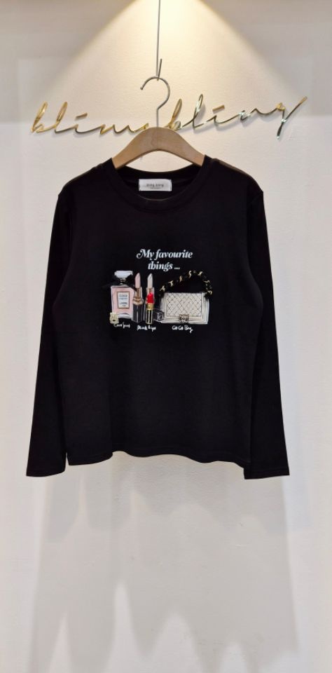 RICO東大門㊣代購女士新款時尚休閑熱賣人氣職業25秋冬長袖T恤bling bling/RICO長袖T恤