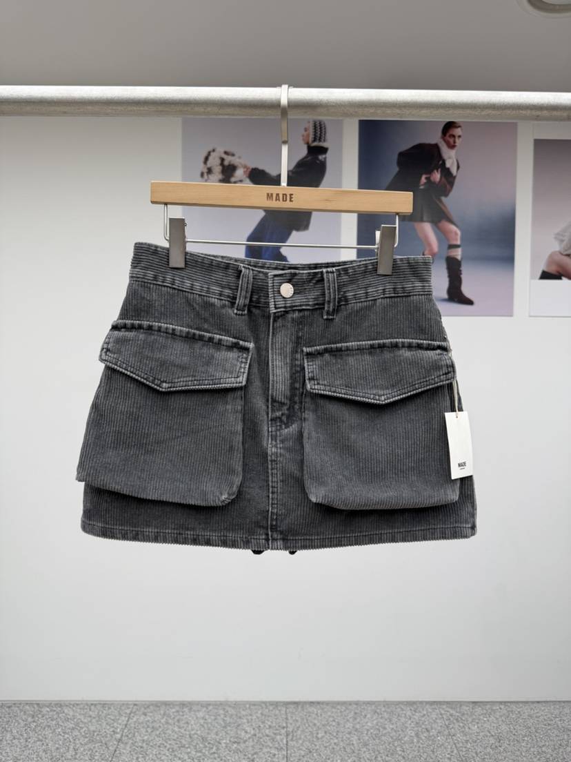 MADE-P東大門㊣直郵女裝新品人氣25秋冬真品時尚熱賣休閑短裙MADE-P短裙