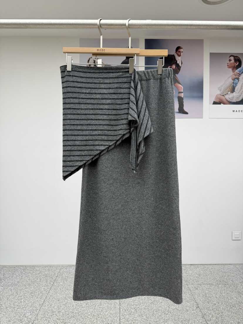 MADE-P東大門㊣代購女裝新款休閑人氣職業25秋冬推薦時尚長裙MADE-P長裙