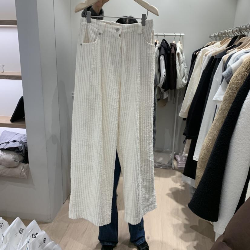 LIFFEY韓國直郵㊣女士新品職業推薦時尚休閑休閑褲燈芯絨綁帶LIFFEY休閑褲