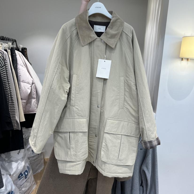 JINSIM東大門㊣實拍女士新品人氣休閑真品熱賣推薦夾克口袋棉JINSIM夾克