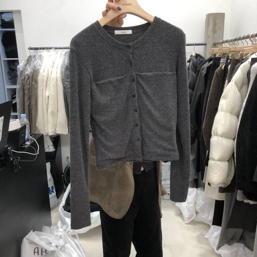 RECOVER韓國代購㊣女士新品熱賣推薦時尚25秋冬職業長袖T恤RECOVER/MOMENT長袖T恤