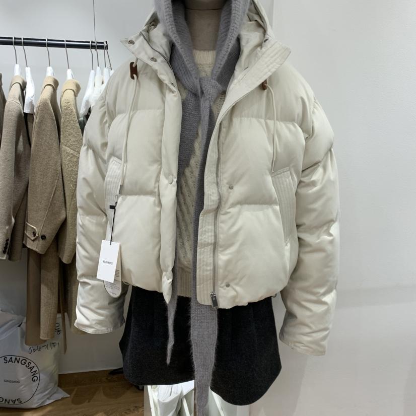 VERVEINE東大門㊣實拍女士新品休閑人氣短款羽絨服連帽衫鵝絨VERVEINE短款羽絨服
